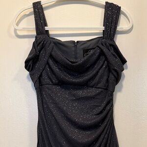 Alex “Hannah” Evenings Smoke Sparkle Dress